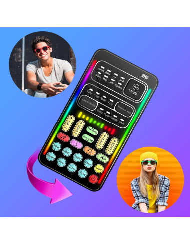 Cambiador de Voz Portátil I9000 con 16 Efectos de Sonido