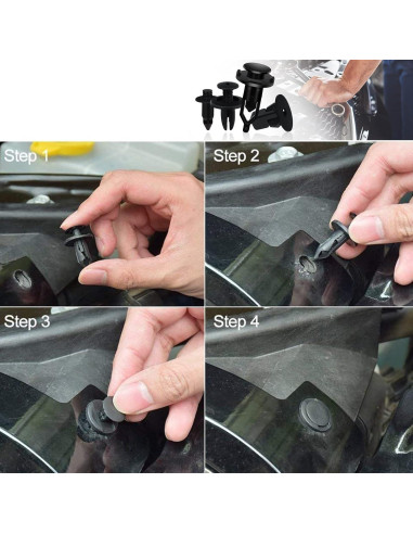 Kit de Sujetadores de Plástico 635PCS SEINECA con Extractores