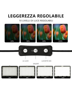 Kit de Iluminación LED ALTSON para Video y Fotografía - 2 Paneles 2