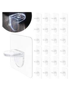 Soporte de Estante Adhesivo AccEncyc 12 Piezas 6.8 kg