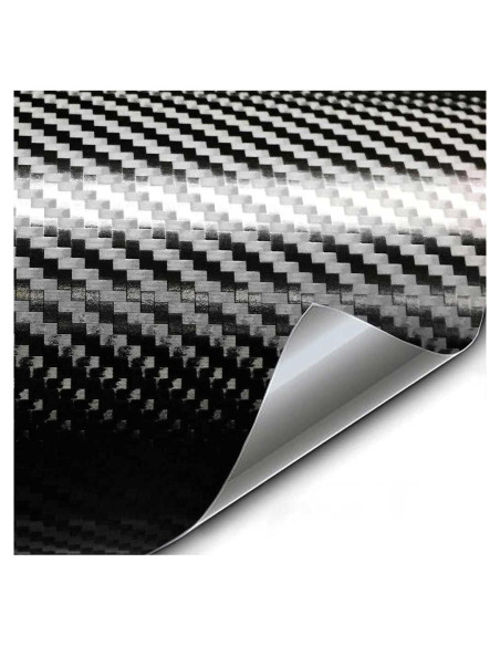 Vinilo Premium VViViD+ 0.15m x 1.52m Carbono Negro