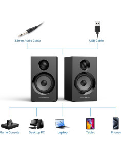 Altavoces de Estantería Probox BT16 60W Bluetooth 5.3 2.0 2