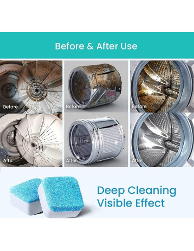 Limpiador de Lavadora Maravello 28 Tabletas Eficientes