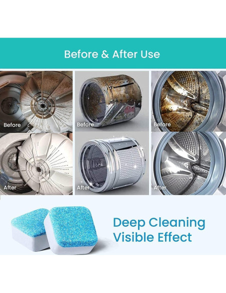 Limpiador de Lavadora Maravello 28 Tabletas Eficientes