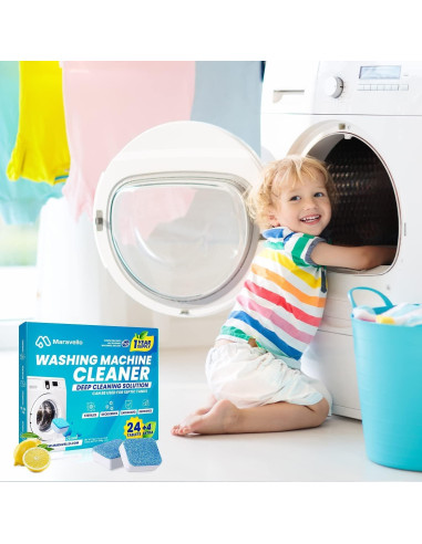 Limpiador de Lavadora Maravello 28 Tabletas Eficientes