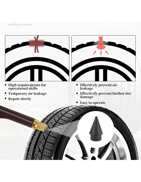 Kit de Reparación de Neumáticos Enmpnornb - 1 Set, Rojo Kit de Reparación de Neumáticos Enmpnornb - 1 Set, Rojo