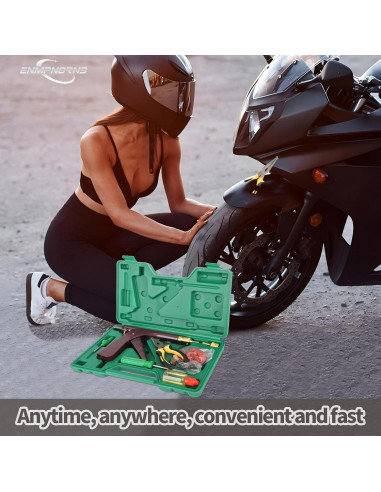 Kit de Reparación de Neumáticos Enmpnornb - 1 Set, Rojo