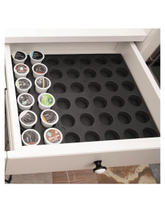Soporte Organizador para 60 Cápsulas de Café Wobivcs Negro