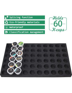 Soporte Organizador para 60 Cápsulas de Café Wobivcs Negro 2
