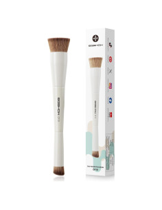 Brocha de Maquillaje Doble Cara EIGSHOW D110 Beige Vegana