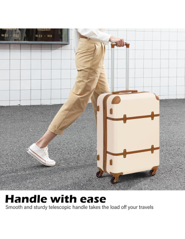 Conjunto de Equipaje Coolife 3 Piezas Negro - Maleta Dura TSA