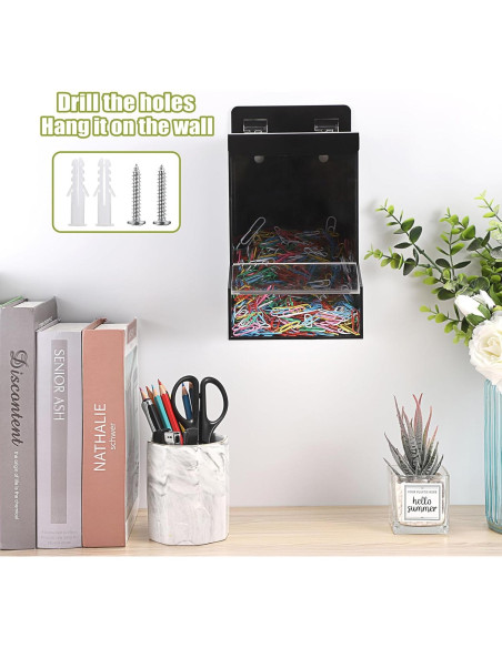 Dispensador Acrílico de Dulces Kokone Negro 25x22x16 cm