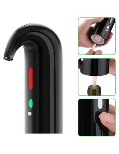 Acelerador de Vino Eléctrico Yoocylii Rojo Navidad 750ml