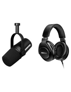 Micrófono Shure MV7X XLR para Podcast + Auriculares SRH440A