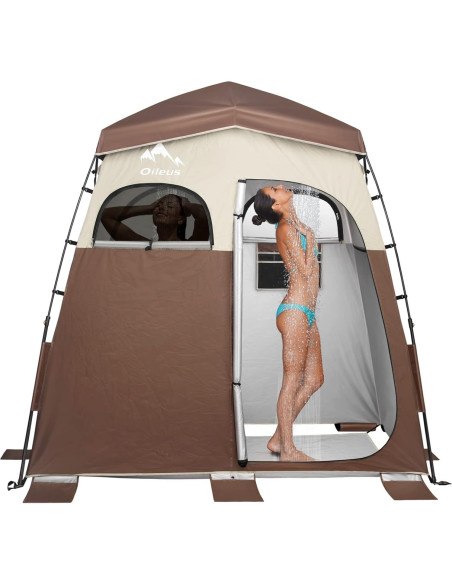 Tienda de Privacidad Pop Up Oileus Doble-Café 2 Habitaciones