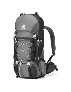 Mochila de Senderismo 60L NEHOR Resistente al Agua Negra