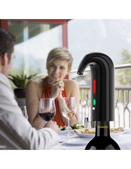 Acelerador de Vino Eléctrico Yoocylii Rojo Navidad 750ml