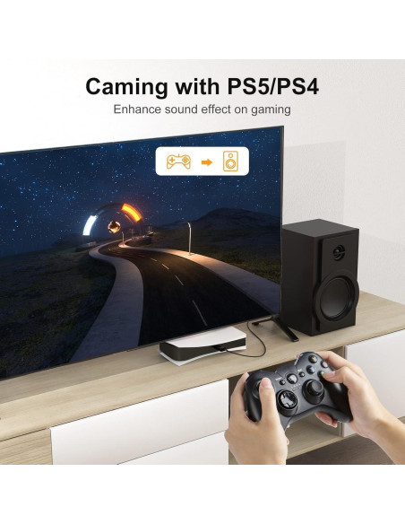 Adaptador de Audio USB CableCreation con Jack 3.5mm Negro