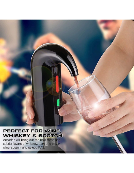 Acelerador de Vino Eléctrico Yoocylii Rojo Navidad 750ml