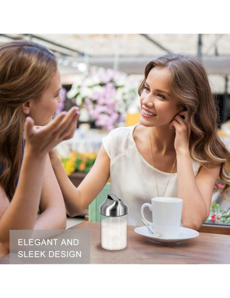 Dispensador de Azúcar de Vidrio Aelga 198 ml con Tapa Automática