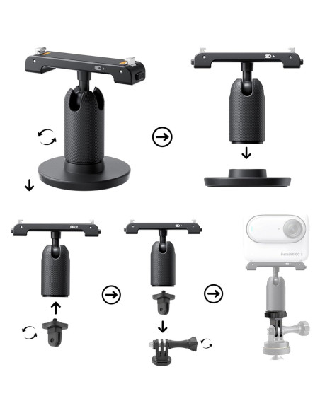 Cámara de Acción Insta360 GO 3S 64GB Negra 4K Impermeable Cámara de Acción Insta360 GO 3S 64GB Negra 4K Impermeable