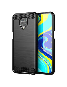 Funda TPU Antideslizante EUAGVQY para Xiaomi Redmi Note 9S - Negro