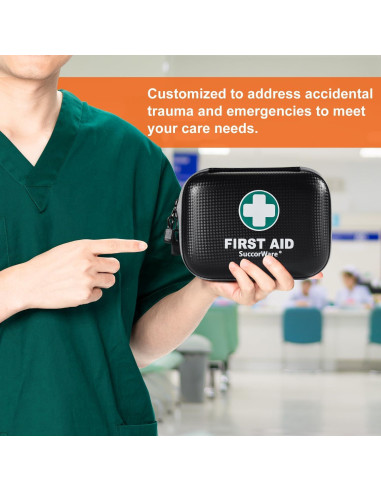 Kit de Primeros Auxilios Mini SuccorWare 150 Piezas Negro