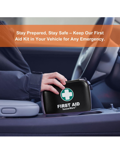 Kit de Primeros Auxilios Mini SuccorWare 150 Piezas Negro