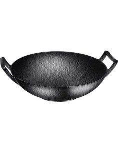 Wok de hierro fundido esmaltado Bruntmor 35.56 cm con tapa 2