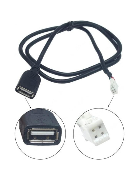 Adaptador de Conector de Arnes 4PIN a 6PIN USB Strpump 2 Puertos