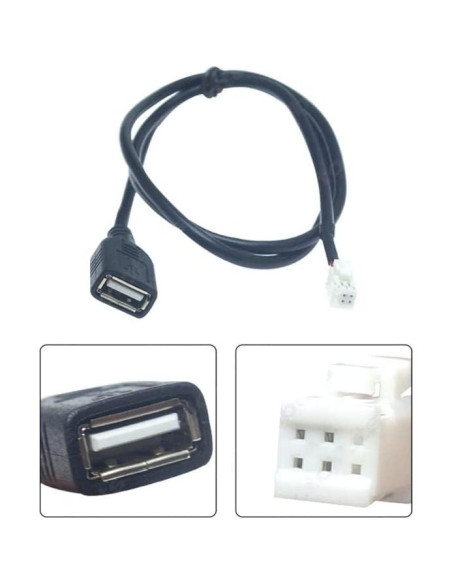 Adaptador de Conector de Arnes 4PIN a 6PIN USB Strpump 2 Puertos