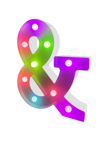 Letras LED Coloridas ENSHUI con Cambio Automático de Color