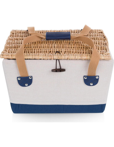 Cesta de Picnic Boardwalk PICNIC TIME para 2 - Lienzo Beige
