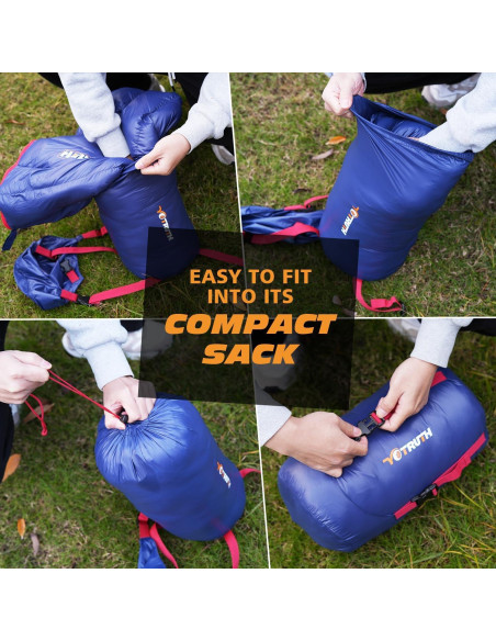 Saco de Dormir Momia Yotruth 20F - Plumón de Pato 650-FP