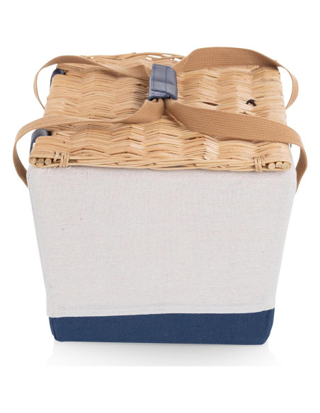 Cesta de Picnic Boardwalk PICNIC TIME para 2 - Lienzo Beige