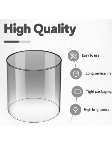 Globo de Vidrio para Linterna LVACODV 10.8cm Compatible Coleman