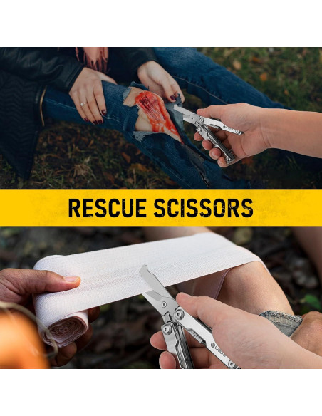 BIBURY Mini Multitool BI2052A 8 en 1 Tijeras de Llavero