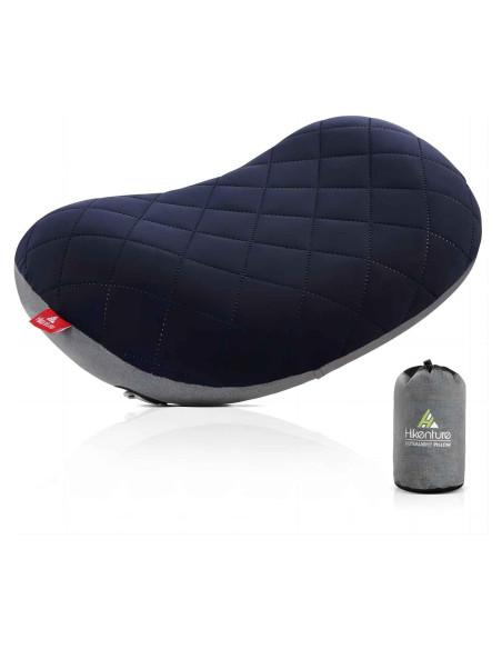 Almohada Inflable para Camping Hikenture Azul Compacta 43.2x26.7cm