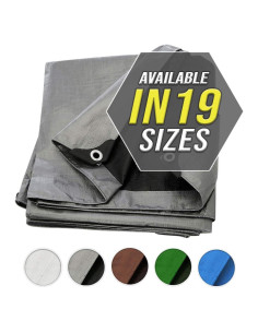 Lona Impermeable Trademark Supplies 6x8m Plata Alta Resistencia