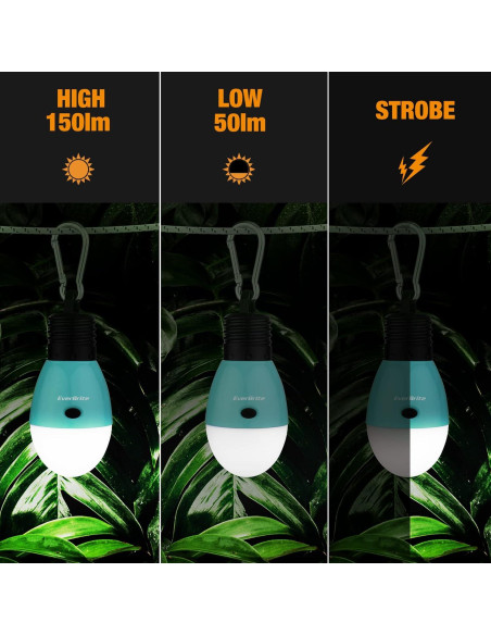 Linterna de Camping Recargable EverBrite 150 Lúmenes Azul