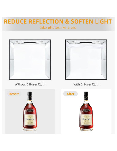 Caja de Luz de Estudio Fotográfico Lightdow 30x30cm con 120 LEDs