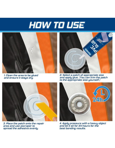 Kit de Reparación de Colchón Inflable Yeardera 15ml - 2 Paquetes