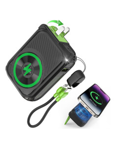 Cargador Portátil SEANCHEER P05 10000mAh Inalámbrico Negro