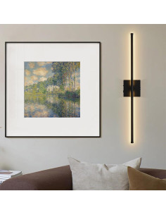 Aplique de pared LED Morpholife negro 71.8 cm recargable USB 2