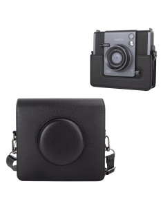 Funda de cámara Fujifilm Instax Wide EVO - Cuero PU Negro