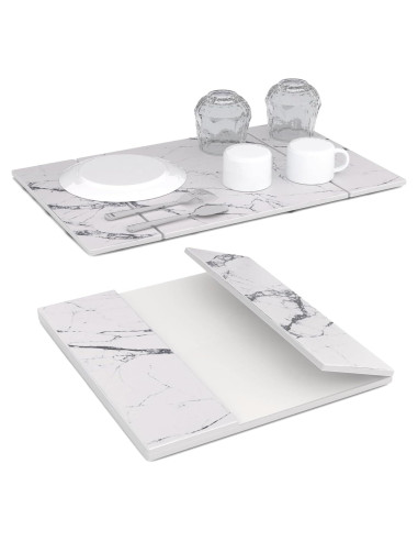 Alfombrilla de Secado Diatomácea Watshyon 48.3x30.5cm Blanca