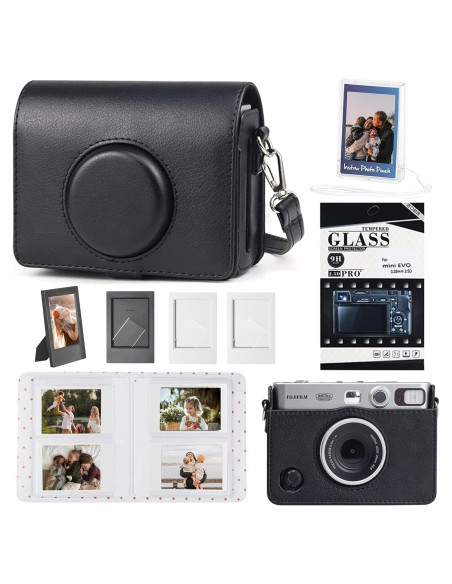Kit de Accesorios para Cámara Fujifilm Instax Mini EVO - Negro