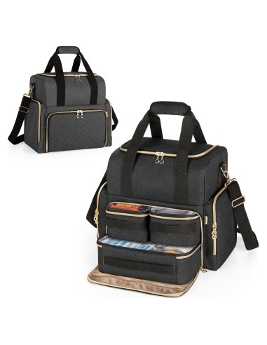 Funda de Viaje para Tatuajes LUXJA Negra con 3 Estuches Extraíbles