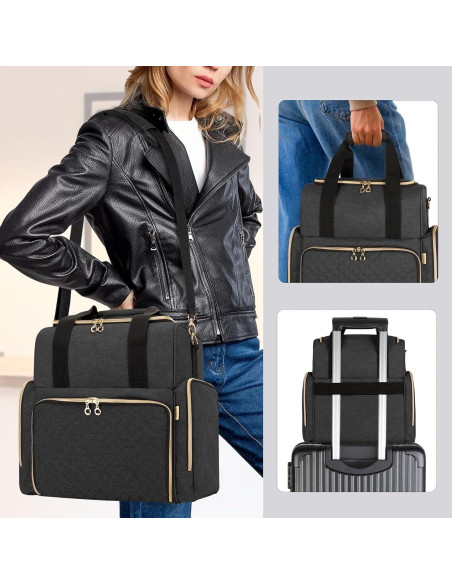 Funda de Viaje para Tatuajes LUXJA Negra con 3 Estuches Extraíbles