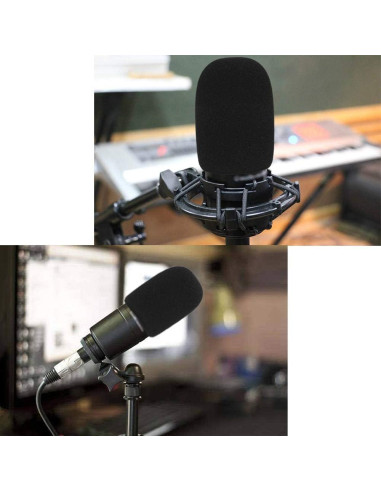 Funda de Espuma para Parabrisas Micrófono Audio-Technica AT2020 - 2 Piezas